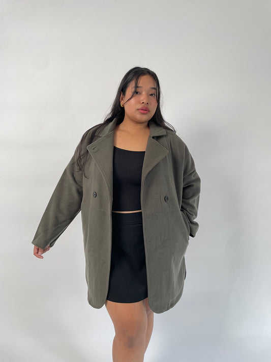 Olive green coat