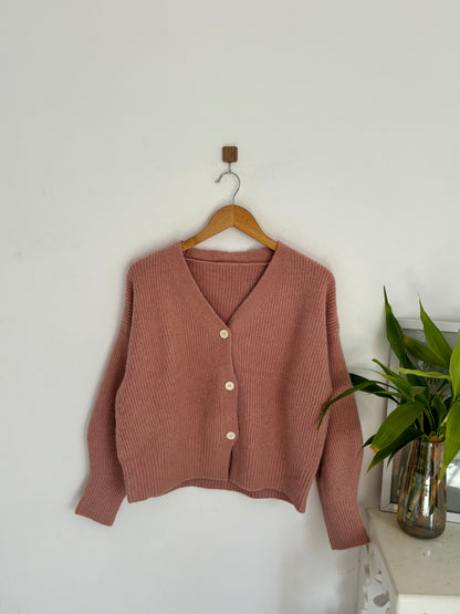 Pink cardigan