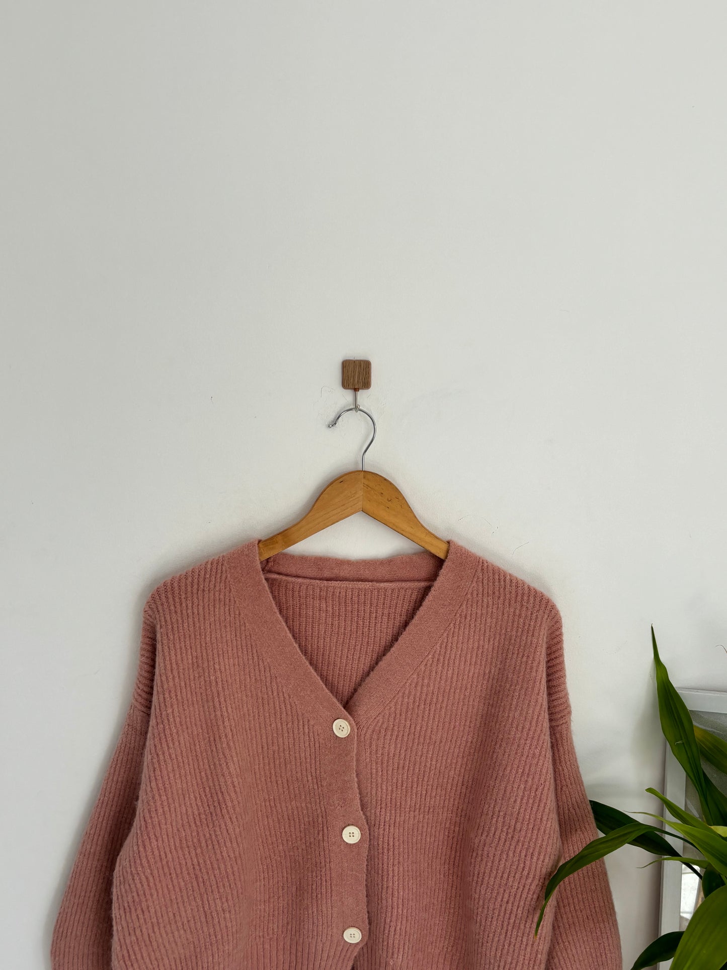 Pink cardigan