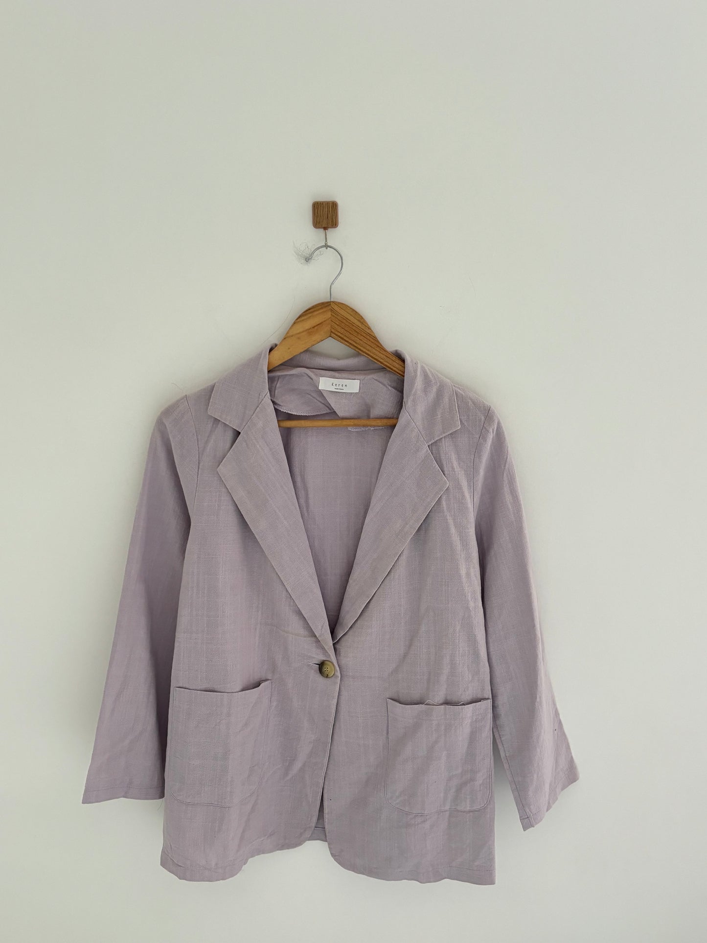 Linen lilac blazer