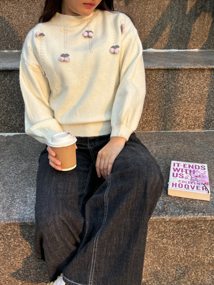 Cherry pink sweater