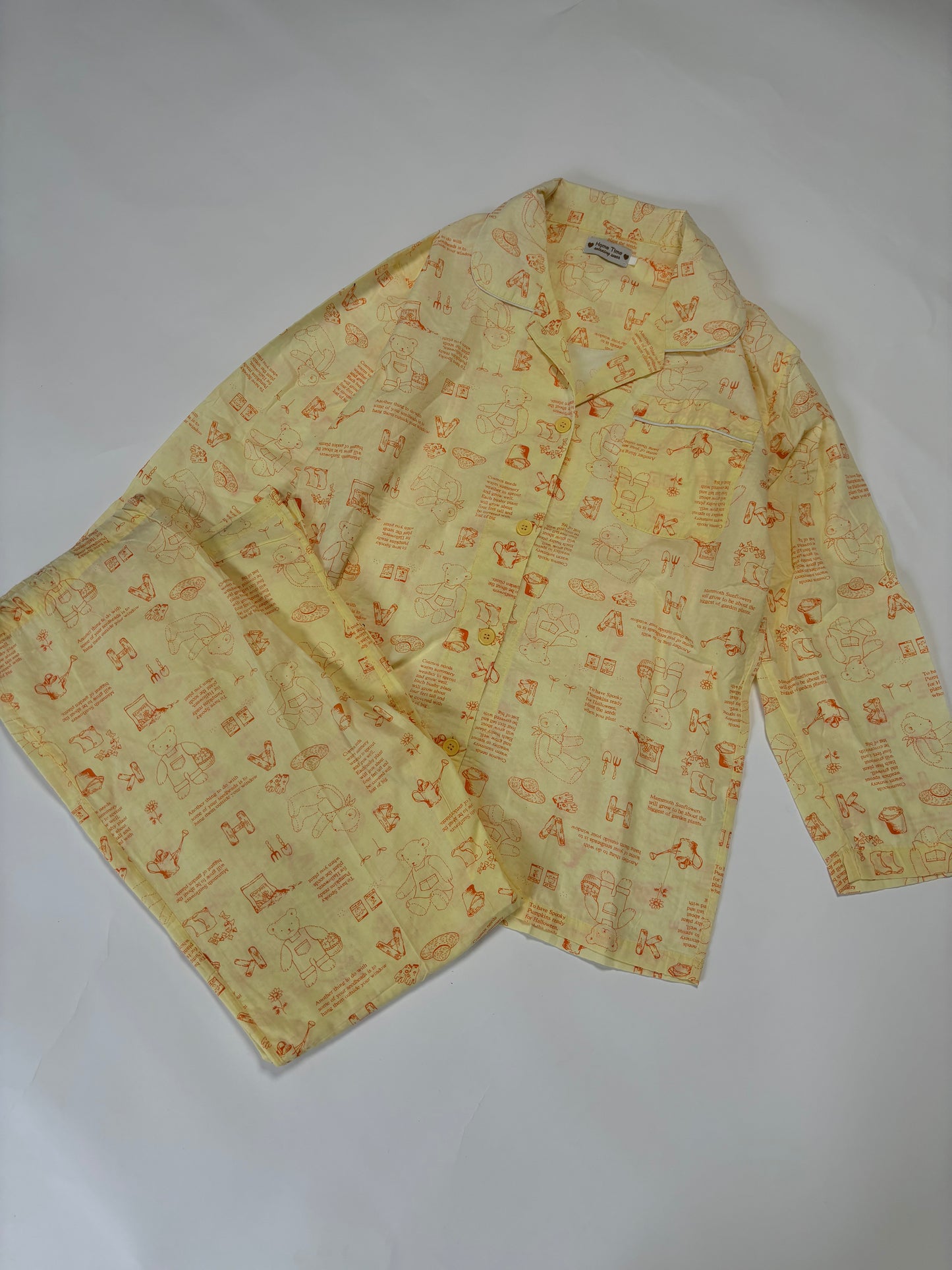 Teddy print pj